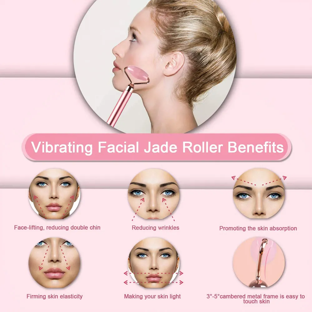3D Double Ball Rose Quartz Face Roller Massager ... From Ddmyapr, $73.02