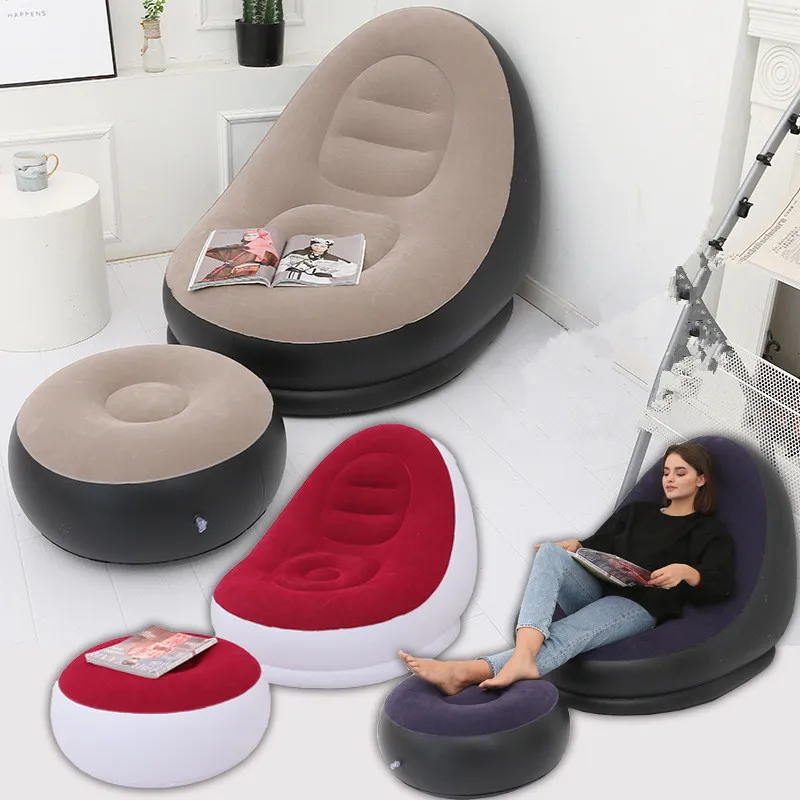 DHgate.com:Supreme Comfort: Inflatable Bean Bag Lounger for