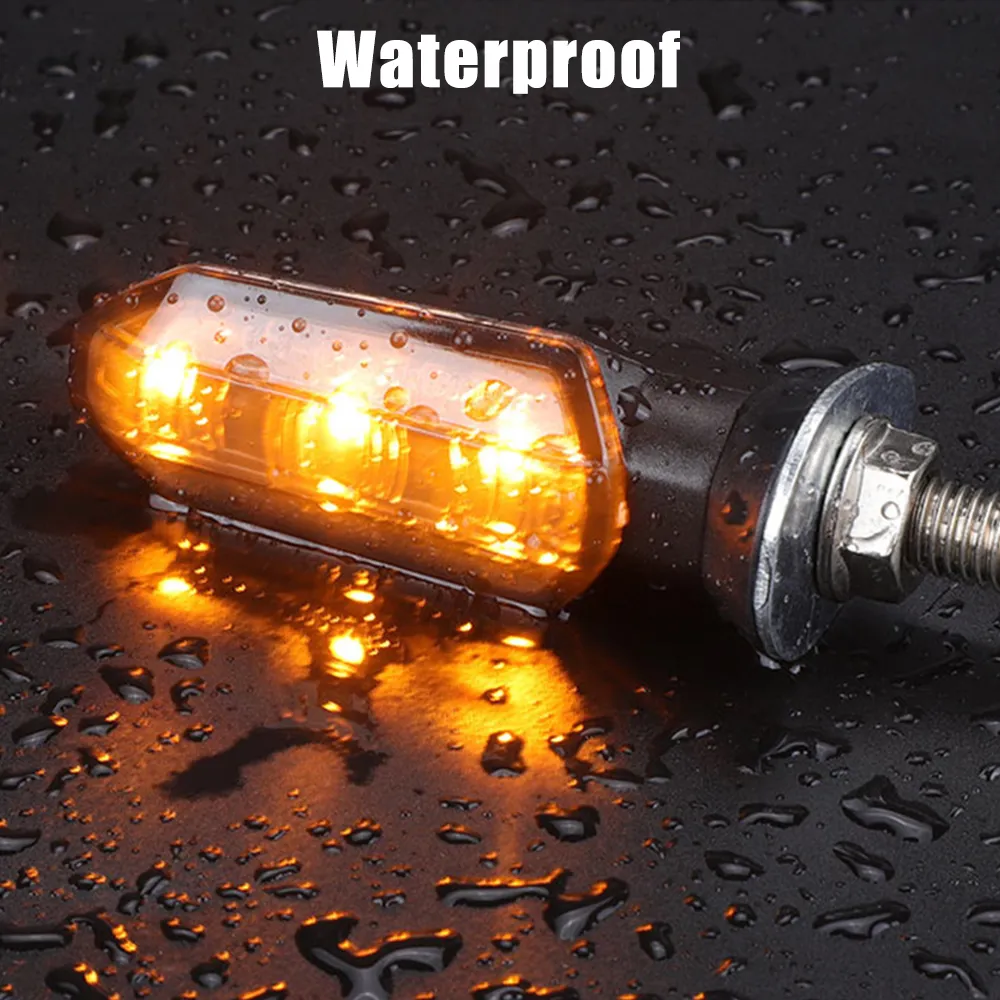 Amazon.com: Motorcycle Round Turn Signal Lights, 4PCS 12V