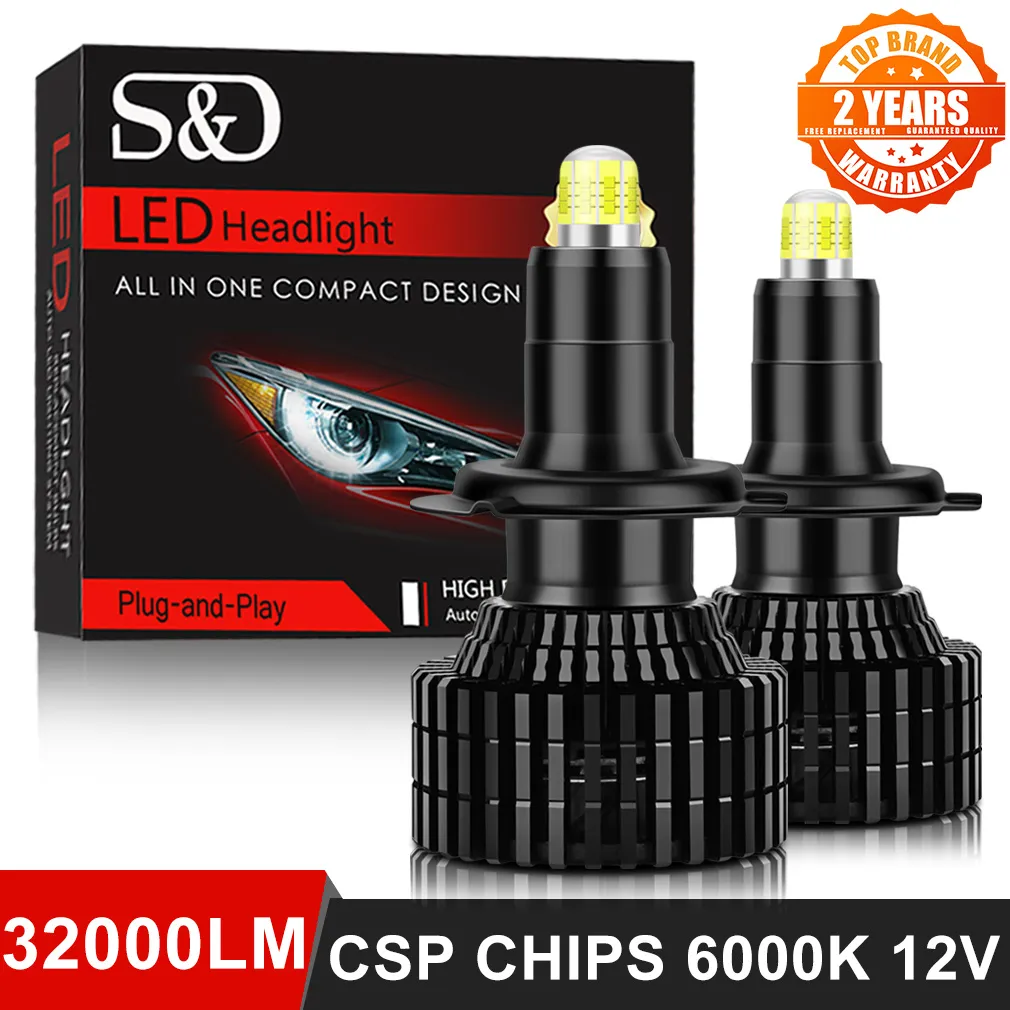 9005 9006 LED Headlights Kit Combo Bulbs 6500K High Low Beam Super White Bright - Foto 4