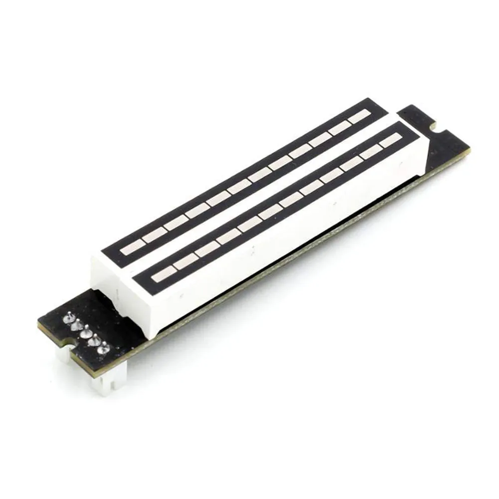 Dual 12-Bit LED-Musikspektrum-Modul – 2-Kanal VU-Meter Mit Einstellbarer Lichtgeschwindigkeit, 80x14mm