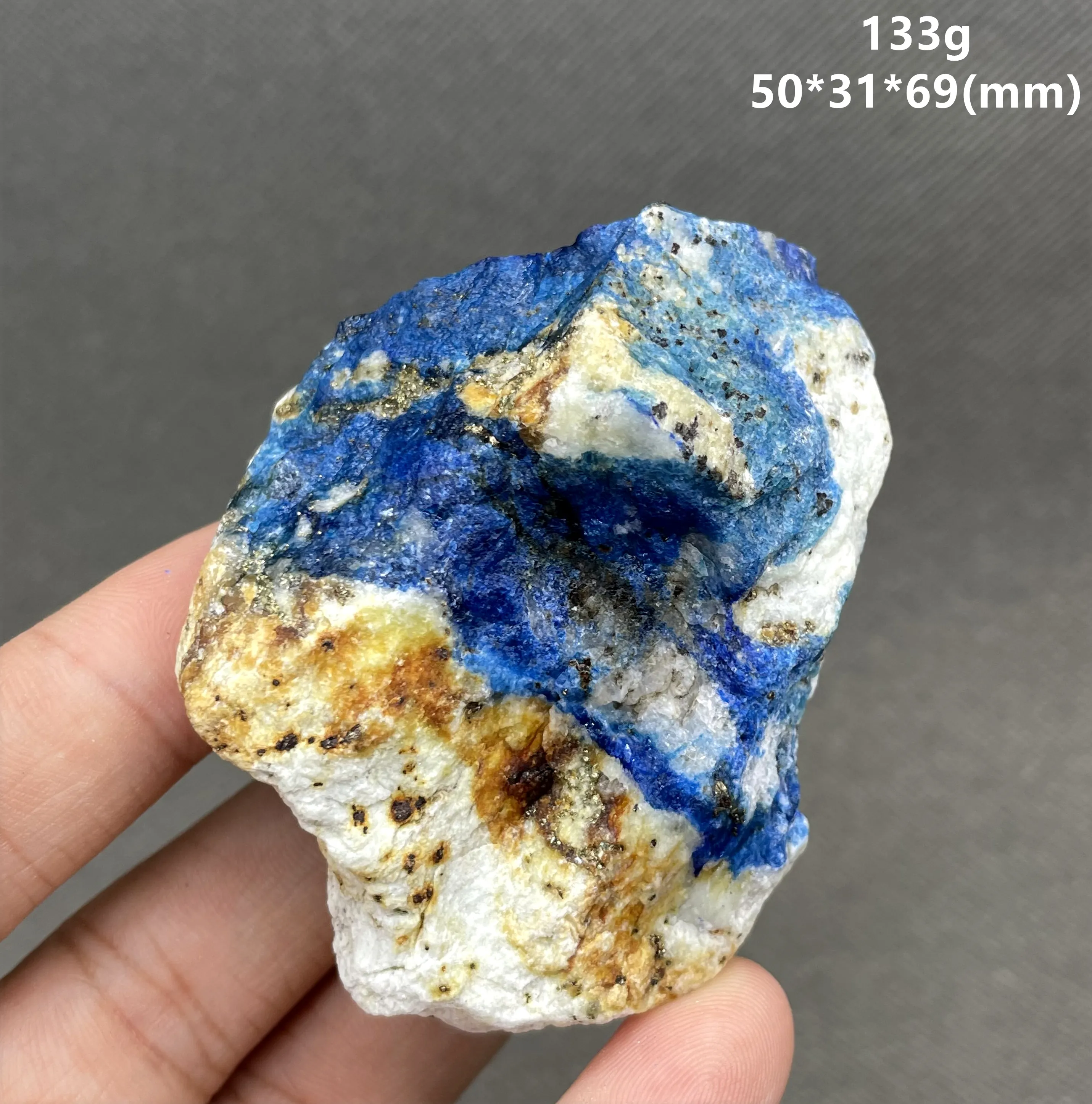 BEST! 100% Natural Afghan Orange Fluorescent Blue Sodalite