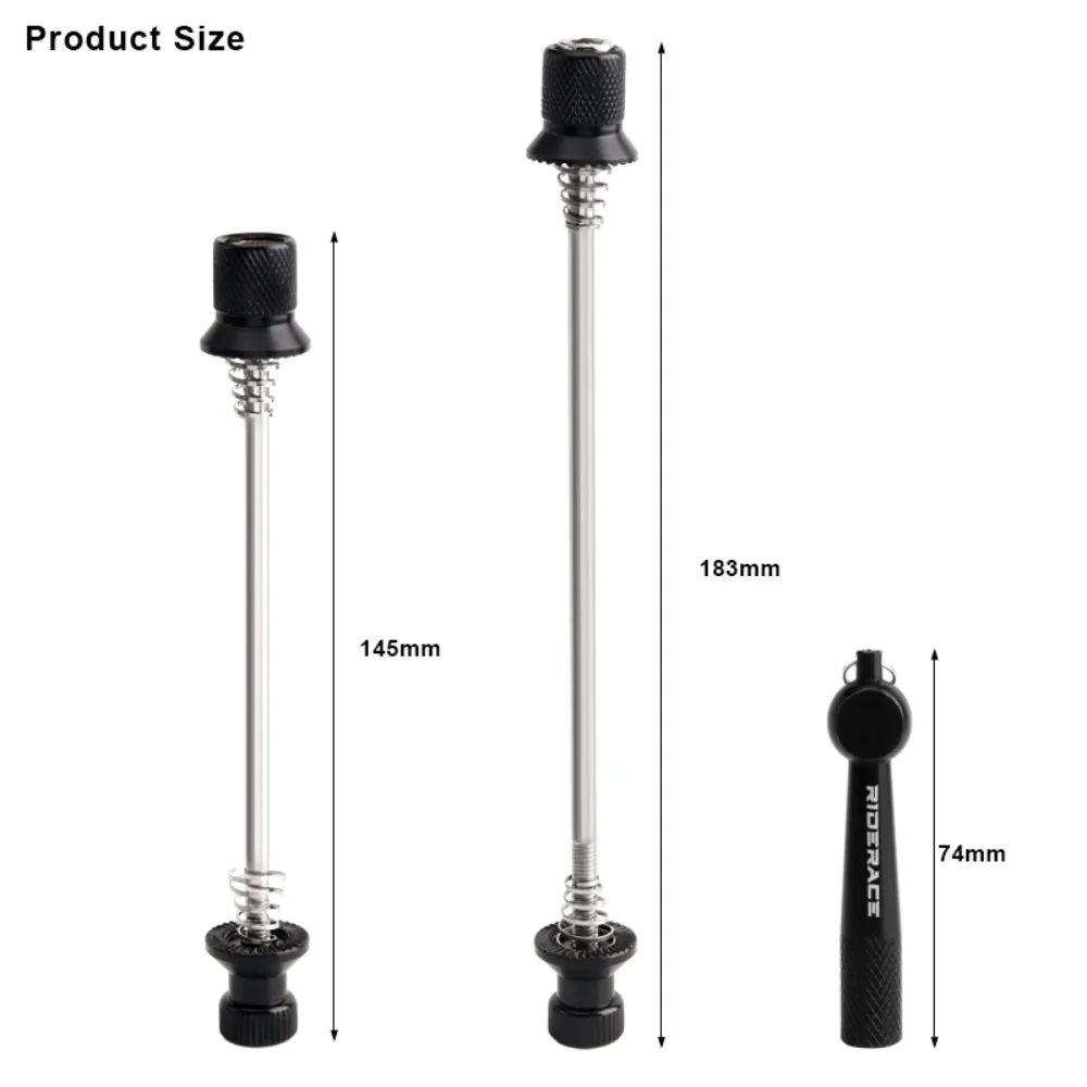 Pitlock Best Locking Skewers Pitlock Set 04: Front Silver Urbane