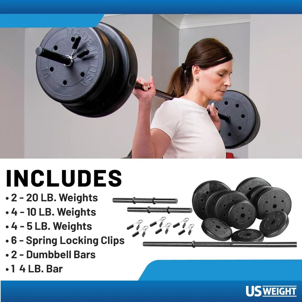 105 Lbs Cast Iron Dumbbell Barbell Weight Set For Home Gym Black From Ddmyfeb 233.06 DHgate.Com