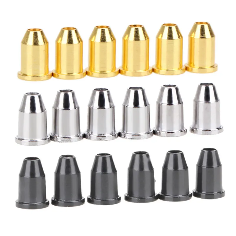 End Cap - Bullet, 6pk Gold 4mm End Cap - Bullet, 6pk Gold 4mm