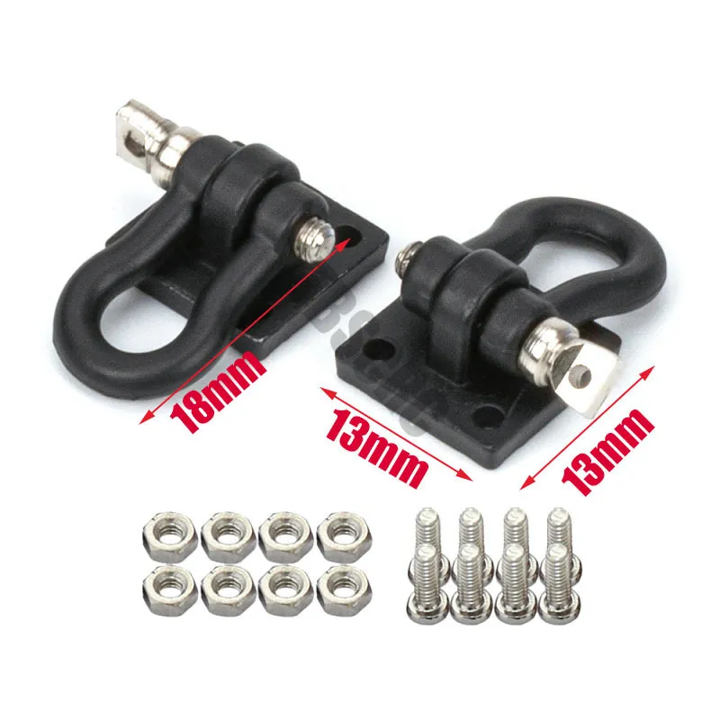 INTEGY 1/10 Scale Steel Tow Cable & Hooks Kit For RC Off-Road Crawlers - Realistic Recovery Gear Accessory - View #6