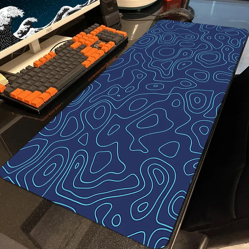 XXL Desk Pad, Gaming Mouse Pad, Keyboard Pad, Pretty Desk Accessory - Improves Precision And Speed - Washable-WATERPROOF (DARK GRAY