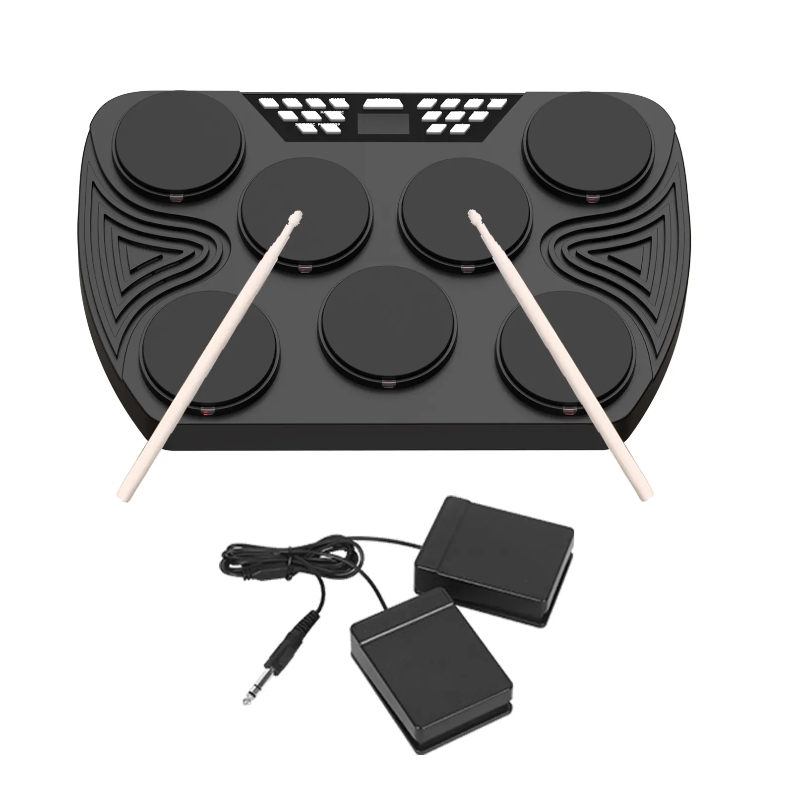 Batteria Elettronica Pieghevole OYAYO 9 Pad - Con Altoparlanti Stereo, Bluetooth, USB, Per Bambini E Principianti