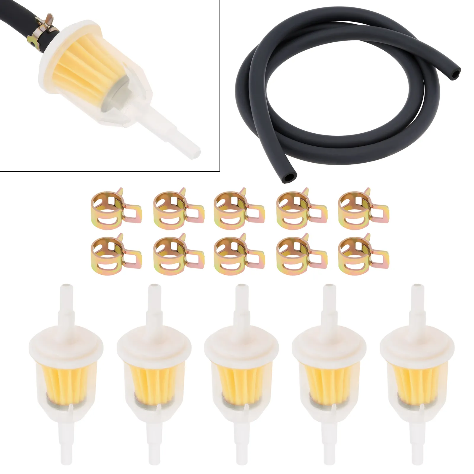 SJ MOTORCYCLE ENGINEERING 1/4" Inline Fuel Filter – For BSA, Norton, Triumph & Classic Bikes
