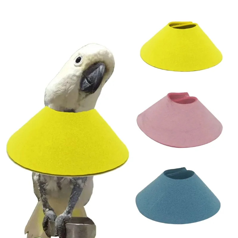 Bird Recovery Collar Anti Bite Adjustable Wound Healing Cone Collar for  Lovebirds, Budgies, and Cockatiels