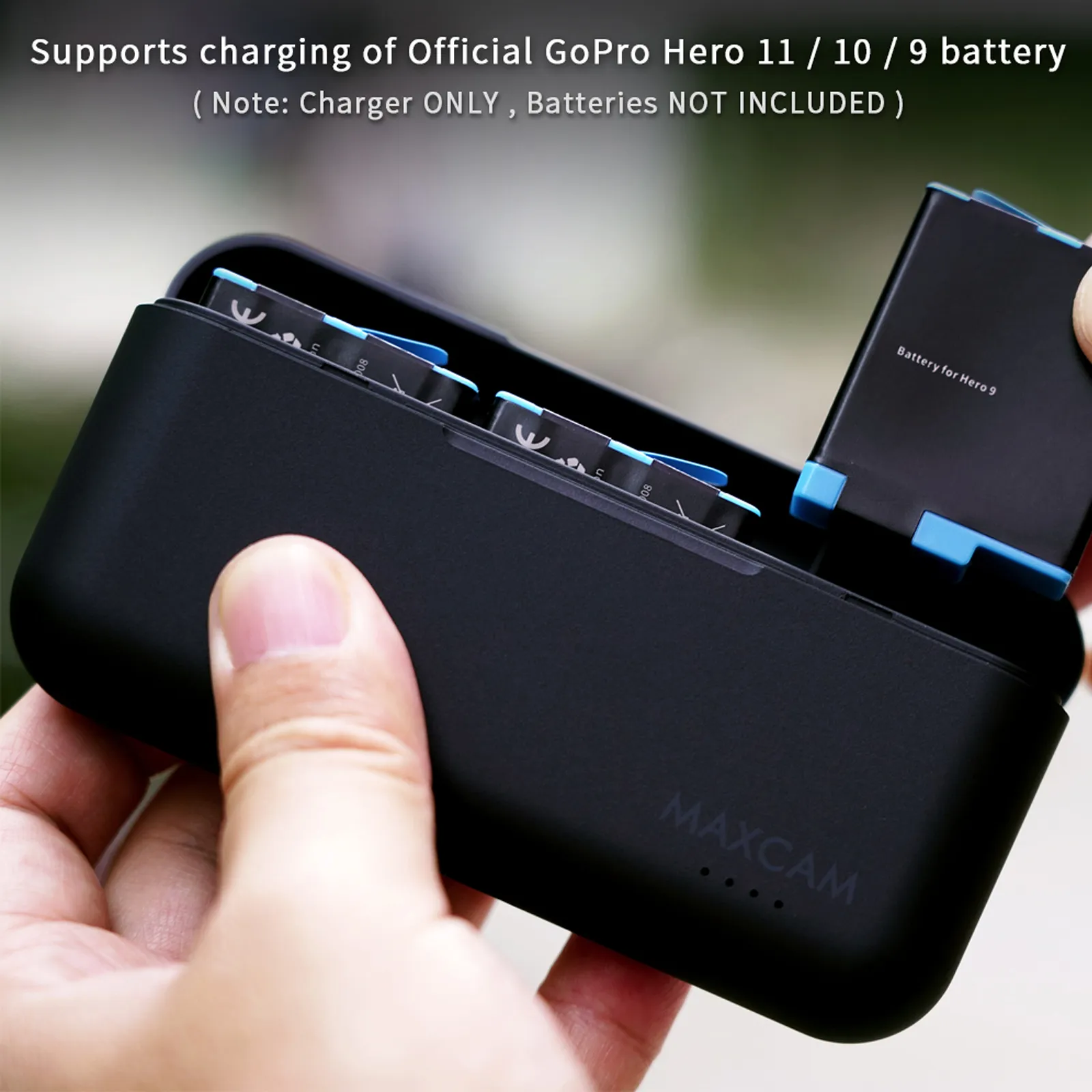 GoPro Hero 10/11 Battery and 3-Slot Charger: Extended Power for Your ...