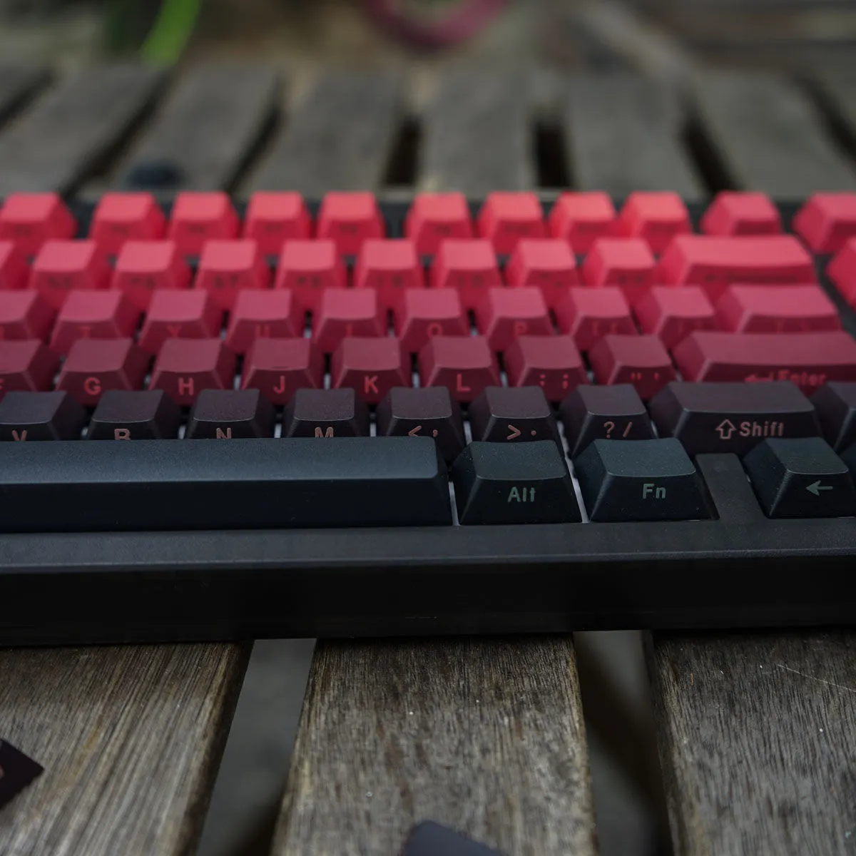 Cherry MX Keycaps: 136 Red Black PBT Keycaps, Side... From Ddmymaster ...
