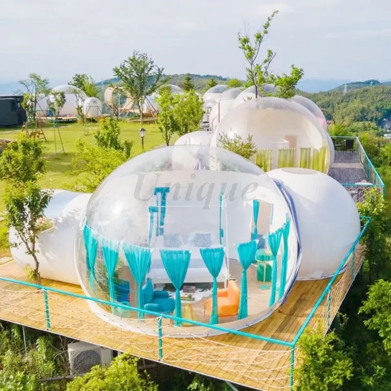 Transparent Inflatable Outdoor Tent, 4m Large Air Bubble Family Hut for ...