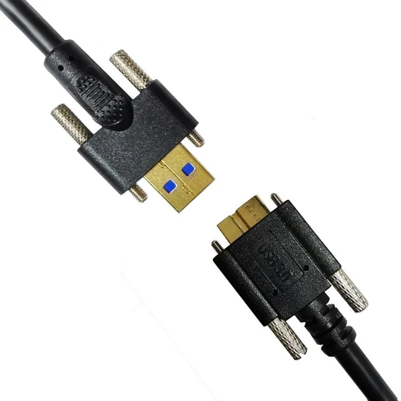 USB 3.0 AM With M3 Fixing Screw To Micro B With Fixing Screw M2 Hard Disk Computer Industrial Camera Cable
