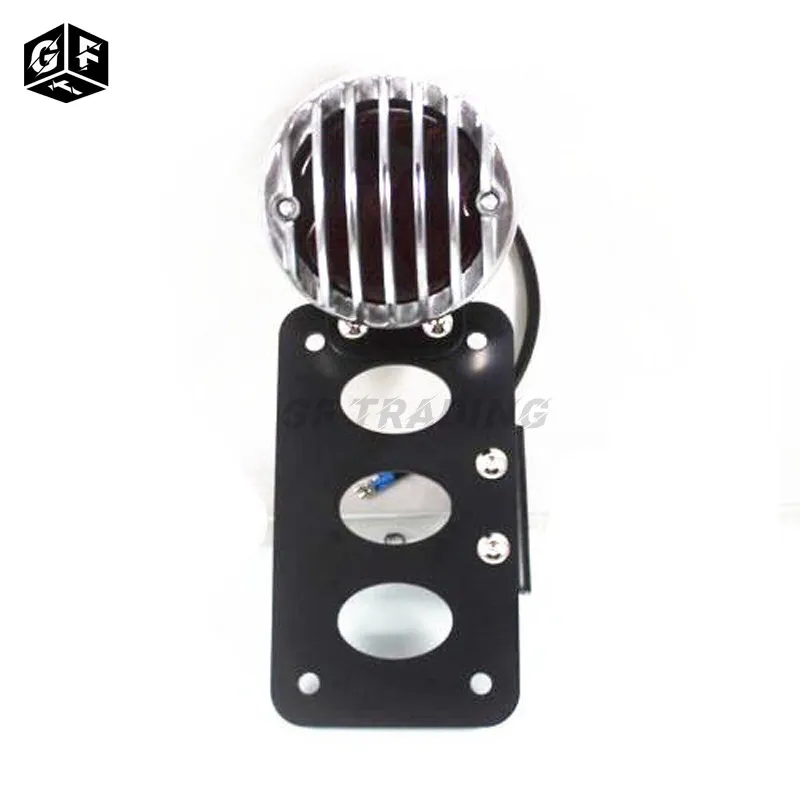 thumbnail image 2 of Motorcycle Side Mount Tail Light & License Plate Bracket For Harley Chopper Bobber 2 of 6