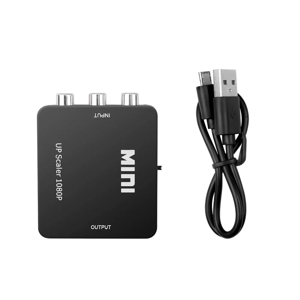 RCA AV to HDMI Converter Adapter Mini Composite CVBS to HDMI AV2HDMI Converter 1080P - HDMI Converter and AV to HDMI Converter price