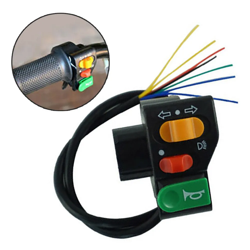 7/8" Motorcycle Handlebar Switch – Blinker / Turn Signal / Horn For Scooter ATV Bike