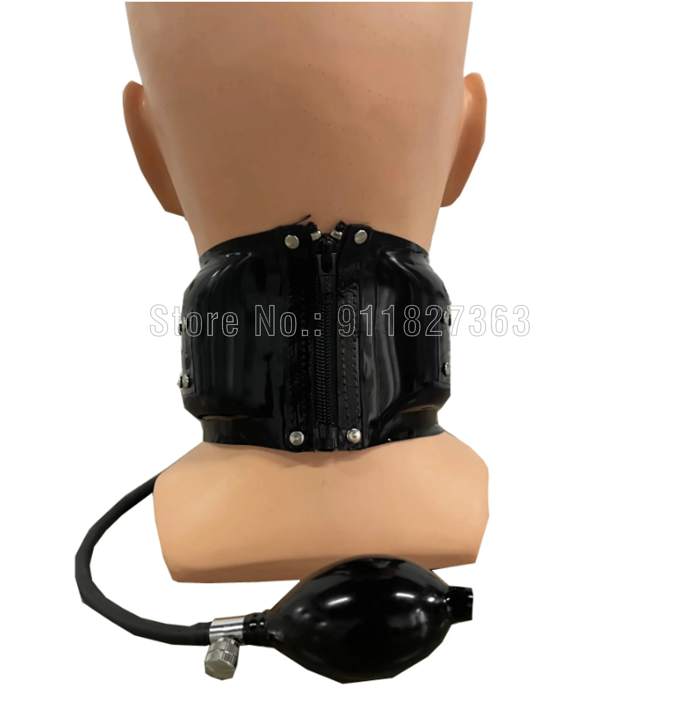 Unisex Latex Kraag - Zwart - Handgemaakt - 0,40mm Dikte - Voor Fashion & Speciale Gelegenheden