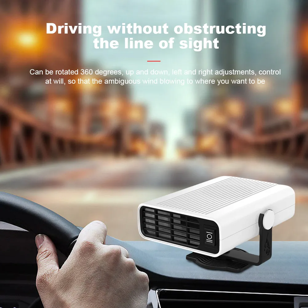 12/24V Windscreen Defroster Demister 360 Rotating Auto Windshield