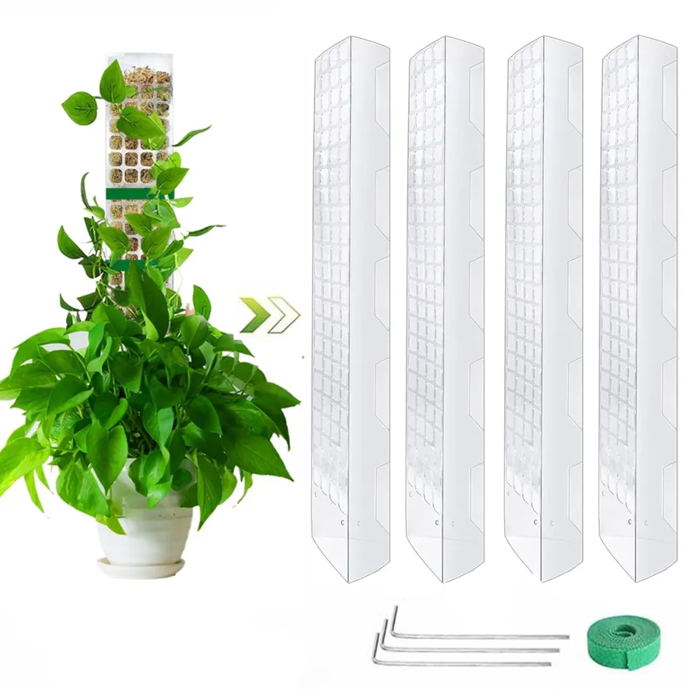 2/4/6 Pack 24 Inch Moss Poles For Plants Indoor From Ddmyearth
