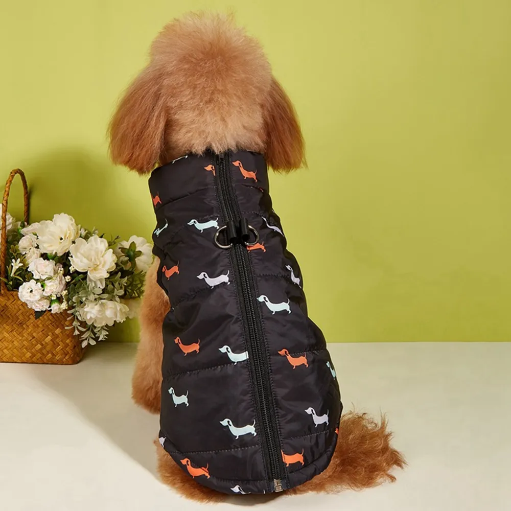 Warm Dog Coats With Harness Hole