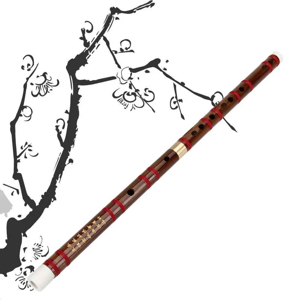 Handmade Chinese Dizi Bamboo Flute in D E F G Key...