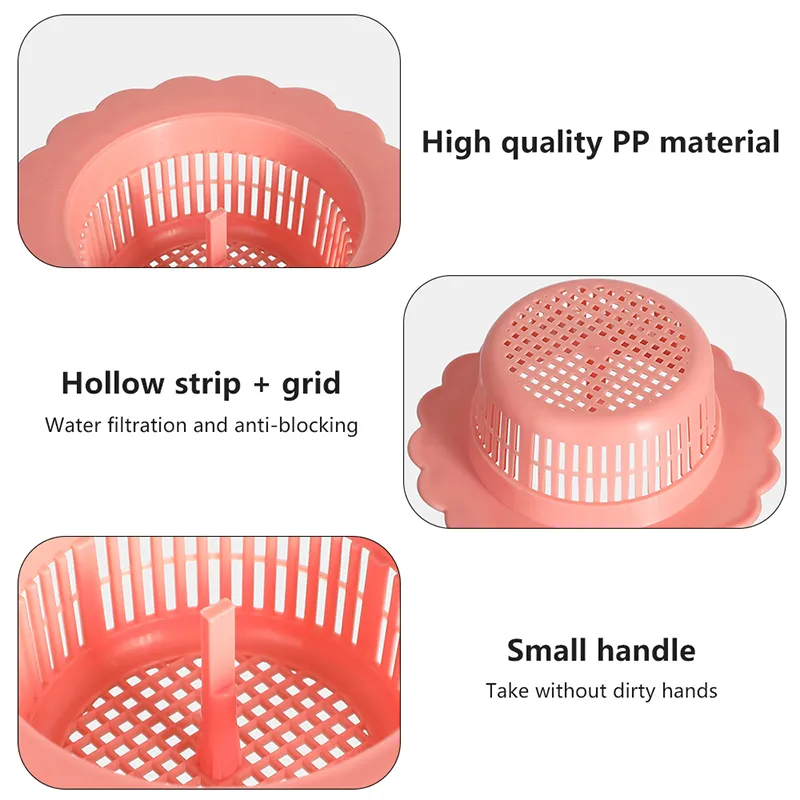Anti-Clogging sink drainer Filter with Sewer Mesh Strainer Stopper and ...