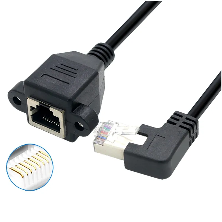 90 Degree Angle Ethernet Cable Right Angle RJ45 Cat6 UTP Network Patch 90-degree-angle-ethernet-cable-right-angle-rj45-cat6-utp-network-patch