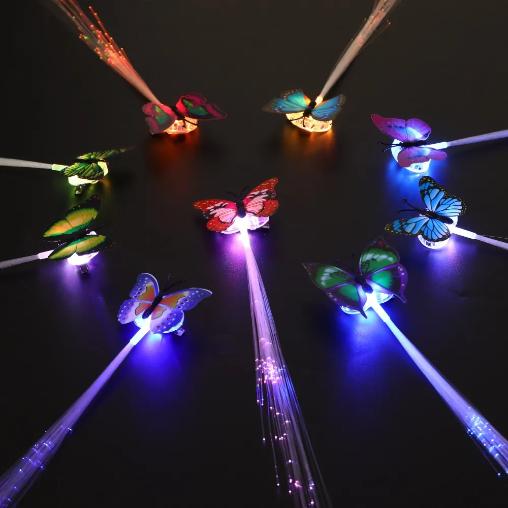 LED Glowing Braided Hair Clips Colorful Luminous Hairpins  display picture 3
