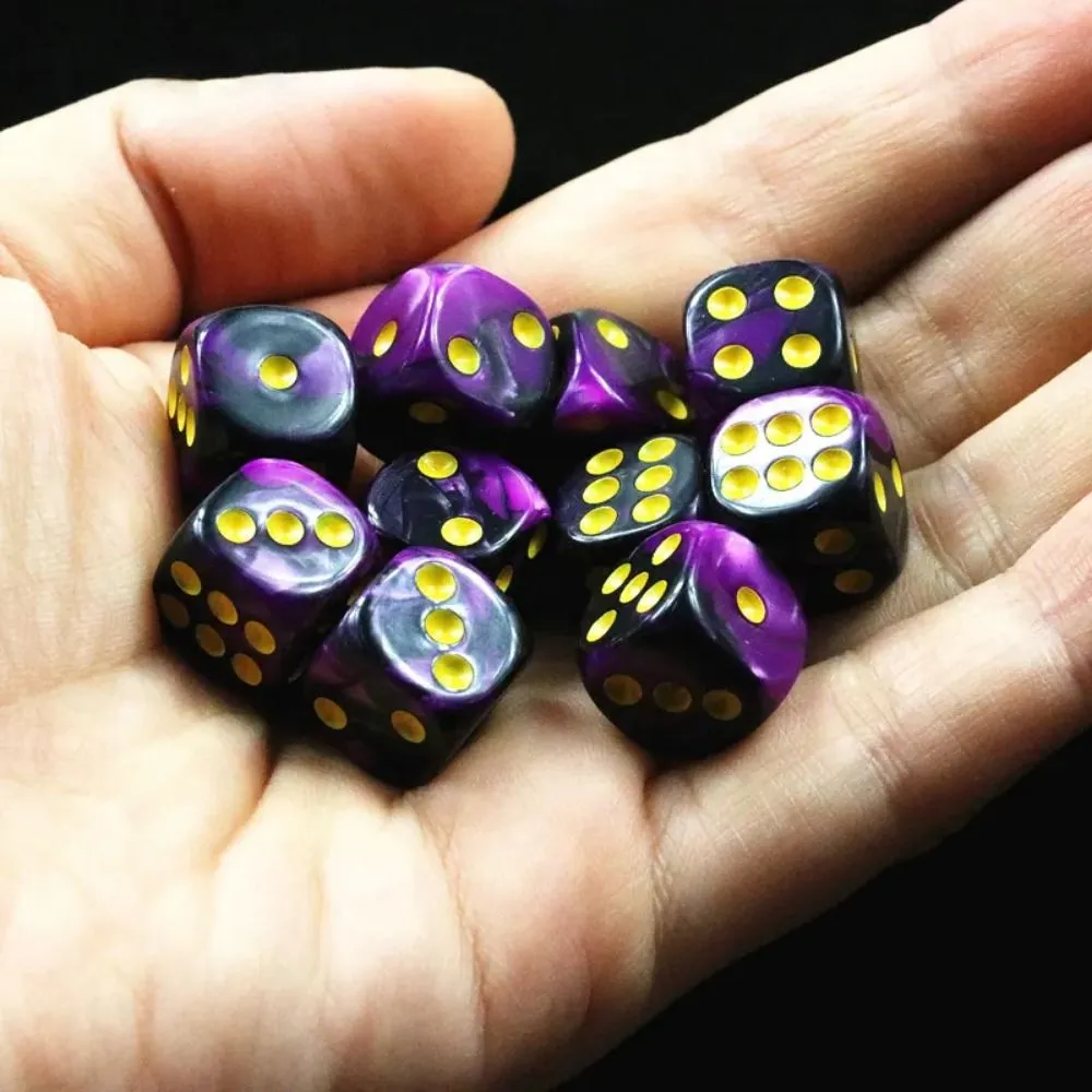 thumbnail image 2 of 10pcs D6 Dice Set – 16mm Six-Sided Polyhedral Dice For DND TTRPG Tabletop Gaming 2 of 4