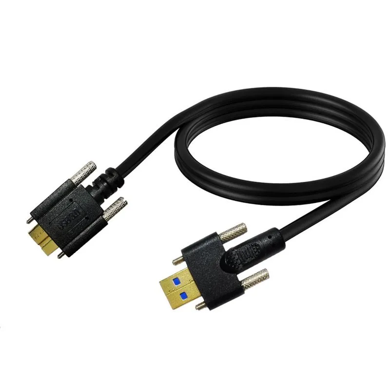 USB 3.0 AM With M3 Fixing Screw To Micro B With Fixing Screw M2 Hard Disk Computer Industrial Camera Cable