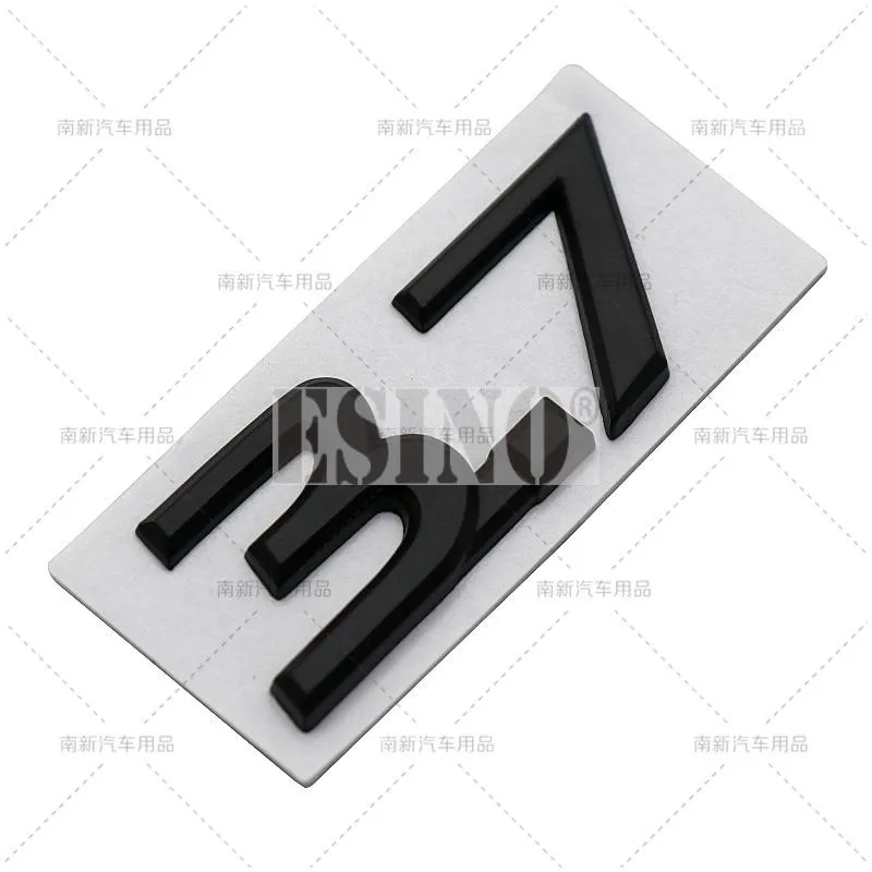 thumbnail interactive-video image 1 of 2pcs Chrome 3.7 Fender Side Emblem Badge – Metal – For Infiniti Q50 QX70 Q60 Q70 QX80 1 of 2