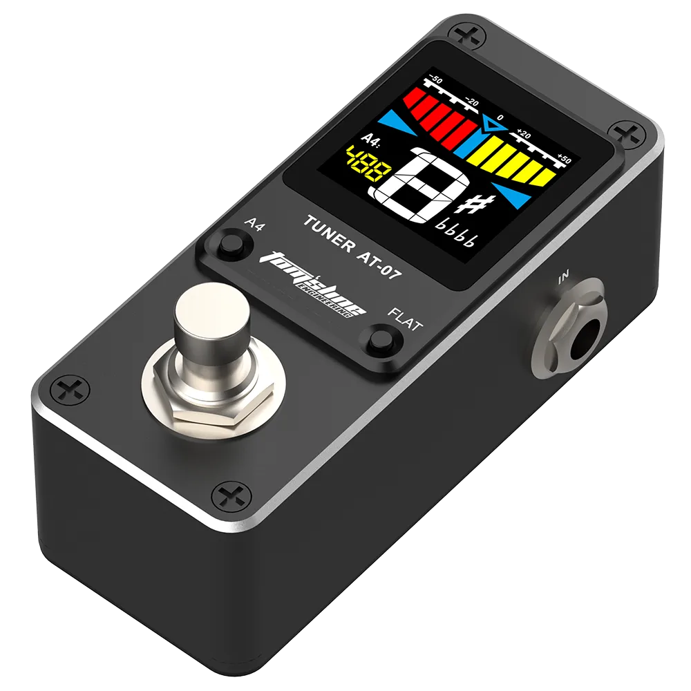 Aroma AT 07 Mini Guitar Tuner Chromatic Tuning Pedal with HD Display