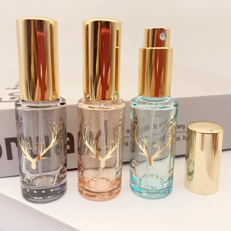 Wholesale Perfume Bottle 12ML Travel Empty Spray Bottle Gold