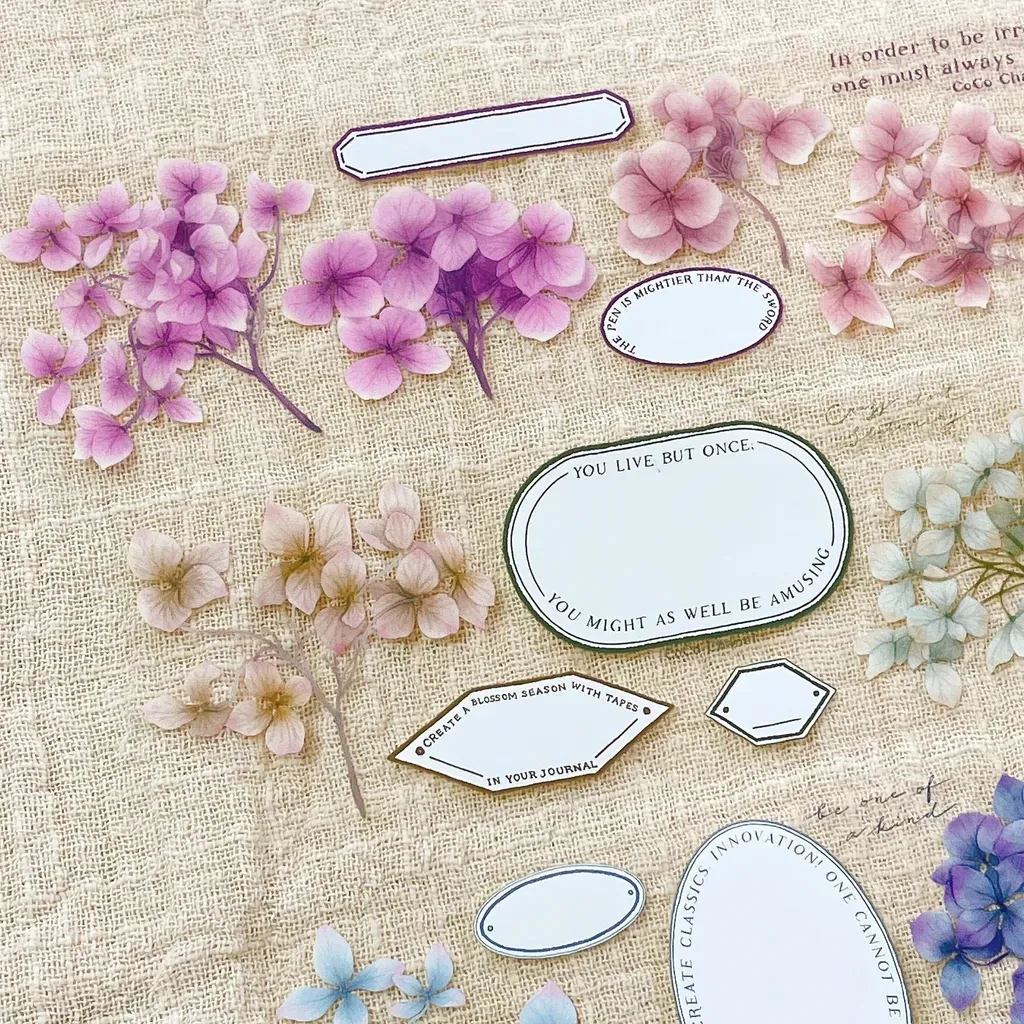 Wholesale Vintage Preserved Flower Washi PET Tape For DIY Card Making ...