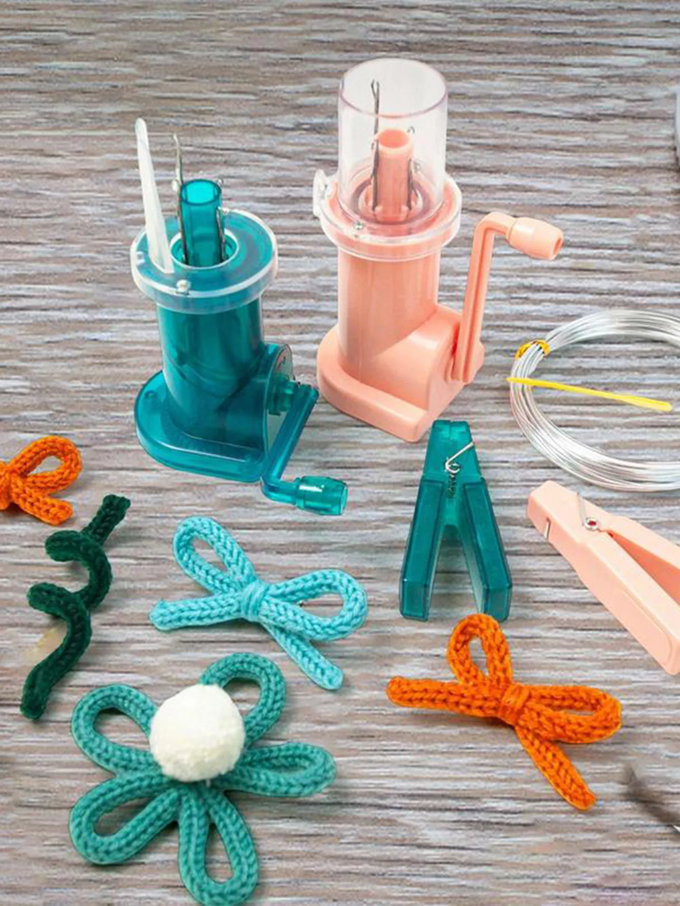 Macchina Per Maglieria A Mano - DIY Per Creare Braccialetti, Sciarpe E Accessori Con Filo - Foto 9