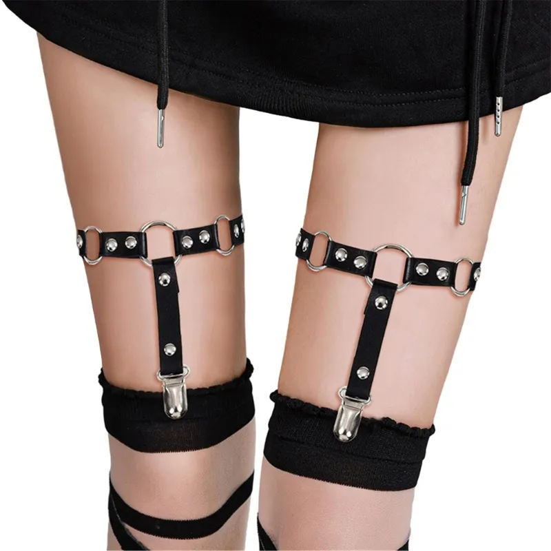 Japanese Harajuku Faux Leather Adjustable Thigh Belt Garter Belt with Clips  for Women from Dhgate Women's G-Strings - price 6.89