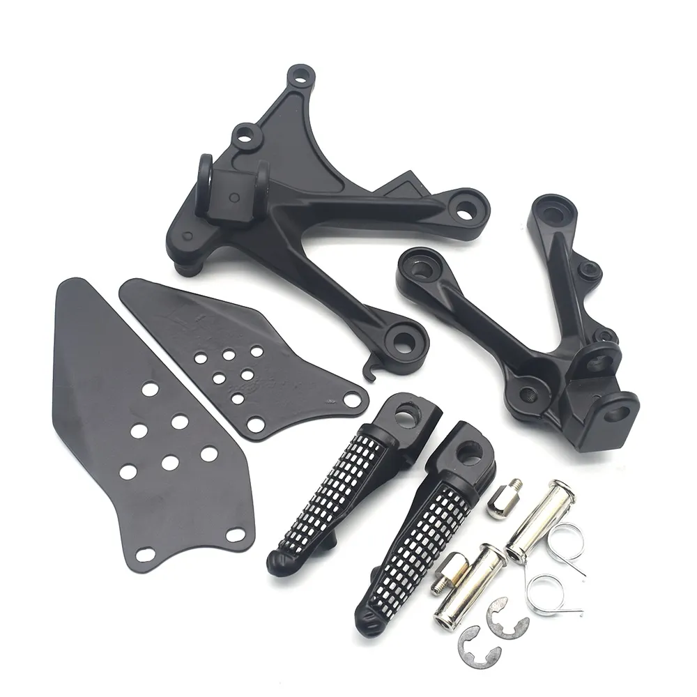 ZX6R Motorcycle Front Footpegs Bracket Footrest Pedals for
