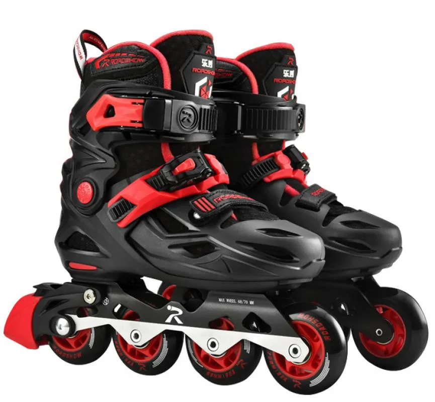 Inline Roller Skates Ajustable Children Skating Shoes Speed Wheels