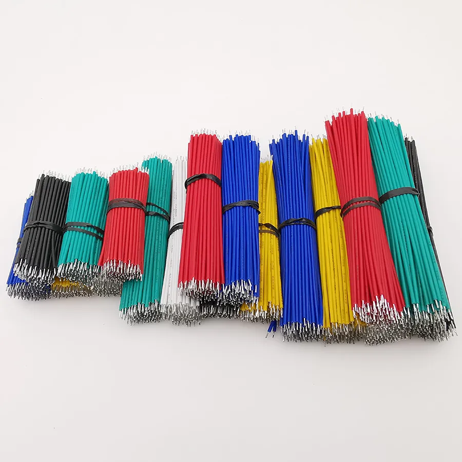 thumbnail image 2 of 100-Pack 20cm Flexible Breadboard Jumper Cables - Tin-Plated Two Ends - Color Assortment 2 of 5
