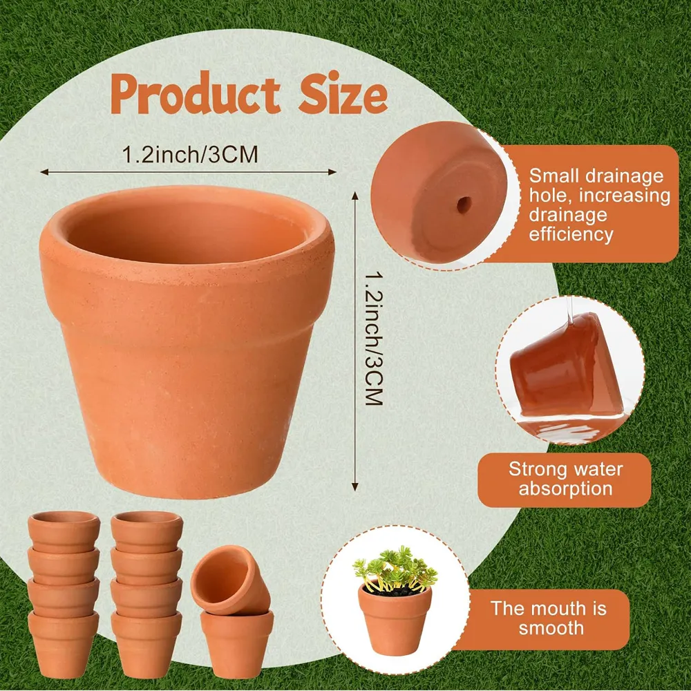 Small Terracotta Pots Mini Clay Flower Pots with Drainage Holes for Cactus  Nursery Succulent Planter from Dhgate Other Pools & SpasHG - price 71.76