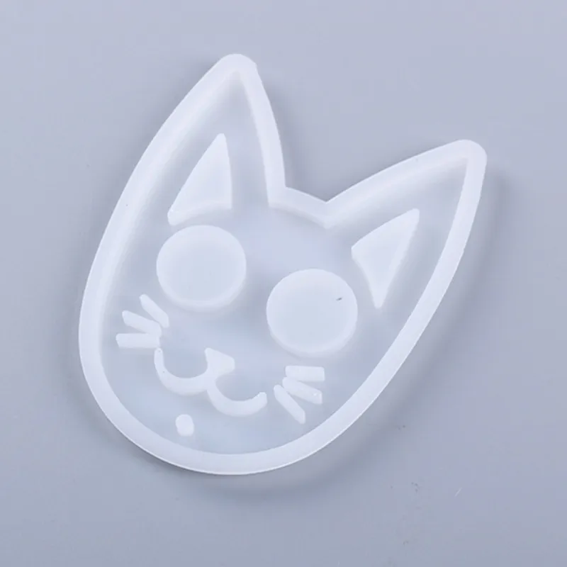 Cat Self Defense Keychain Crystal Epoxy Resin Mold: DIY Silicone