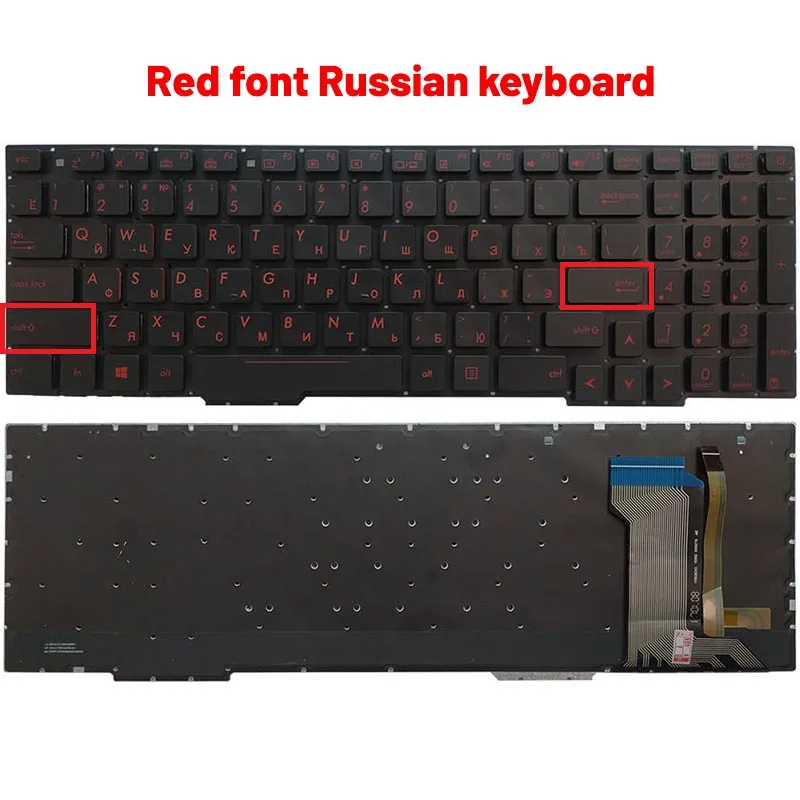 2024Laptop Keyboard, Replacement Keyboard For ASUS GL753 GL753V 