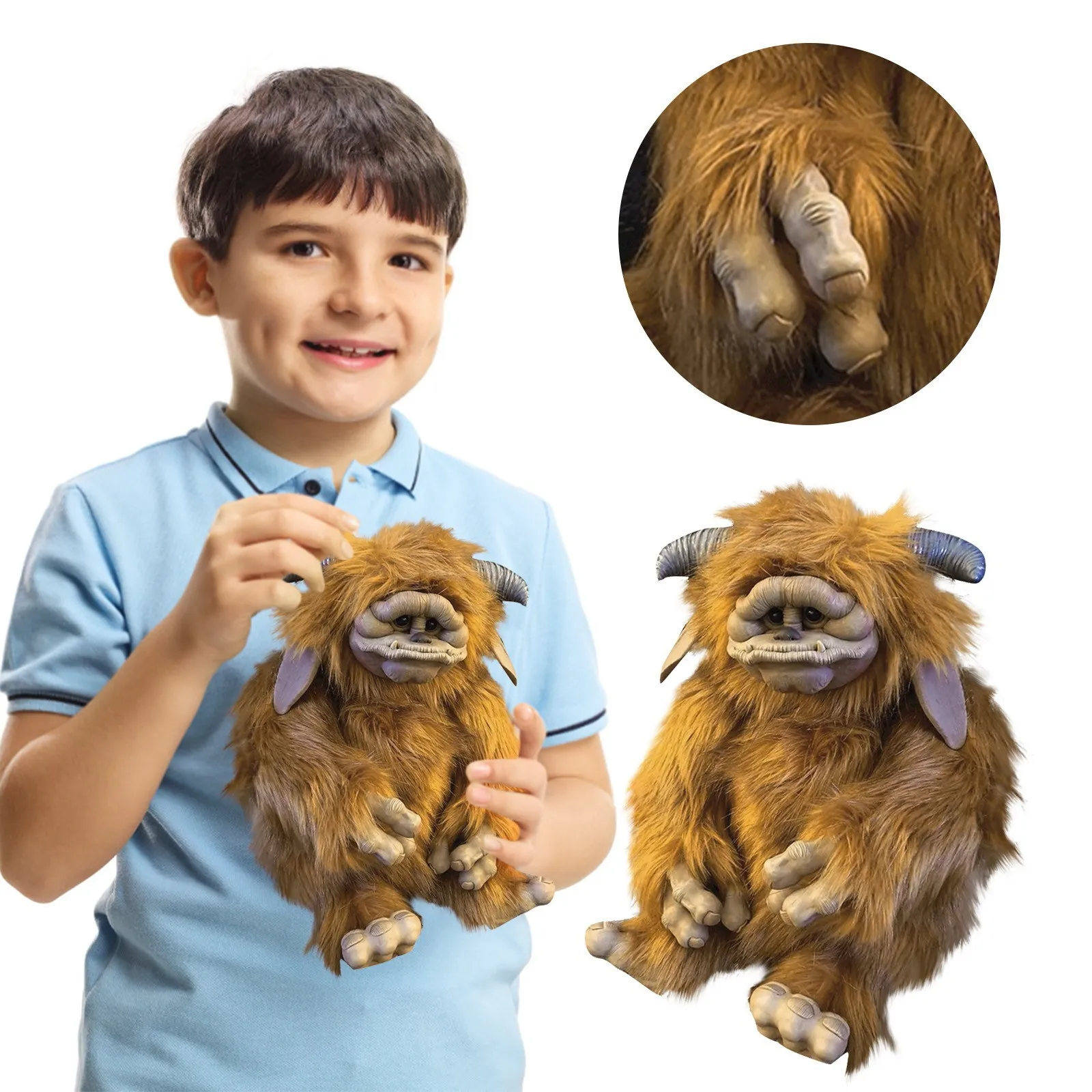 DHgate Labyrinth Ludo Orangutan Plush Doll 9.8 Inch Handmade Orangutan and Bullhorn Dolls Set Funny Plush Toy Gift for Babies Toys Gifts