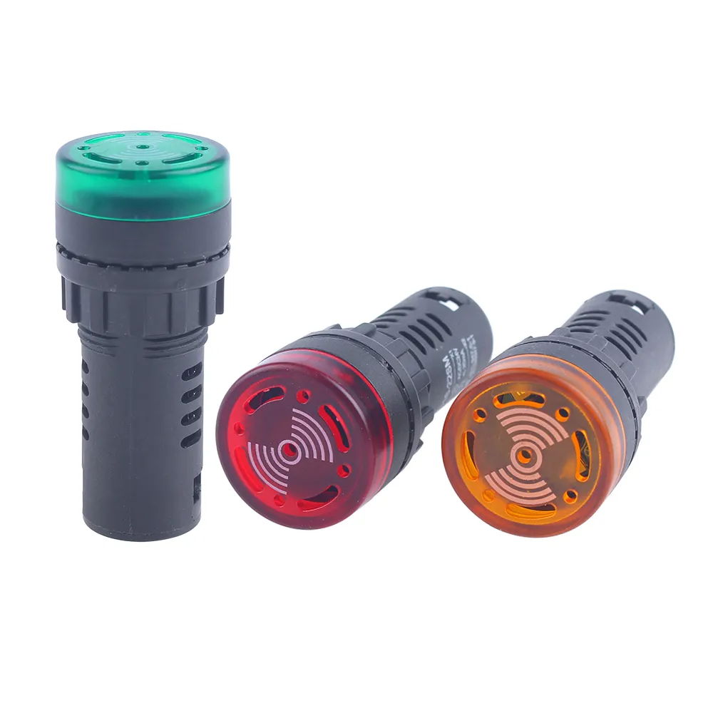 Panel Mount Alarm LED Buzzer Light Indicator 3x Red... From Ddmyaug ...