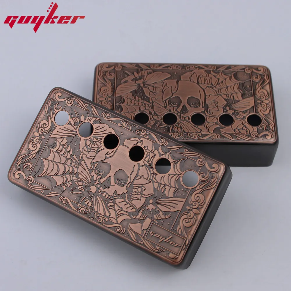 Save Big on Bulk Humbucker Pickups Set Double Humbucker Guitar Pickup  Covers Set Cupronickel Skull Surface For LP Guitar Parts 50/52MM Best  Deals on