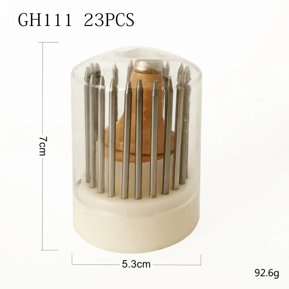 Professional Jewelry Bead Grain Tools Set with Wooden Handles for