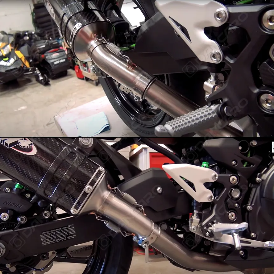 風船 For Kawasaki Ninja ZX6R ZX636 2009-2020 Exhaust Conect