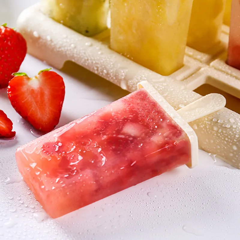 thumbnail image 2 of YuLohass Ice Lolly Moulds Silicone Popsicle Molds - 6 Cavity Ice Cream Mould With Sticks, 2 Shapes Reusable Ice Pop Moulds BPA Free Ice Lolly Maker 2 of 13