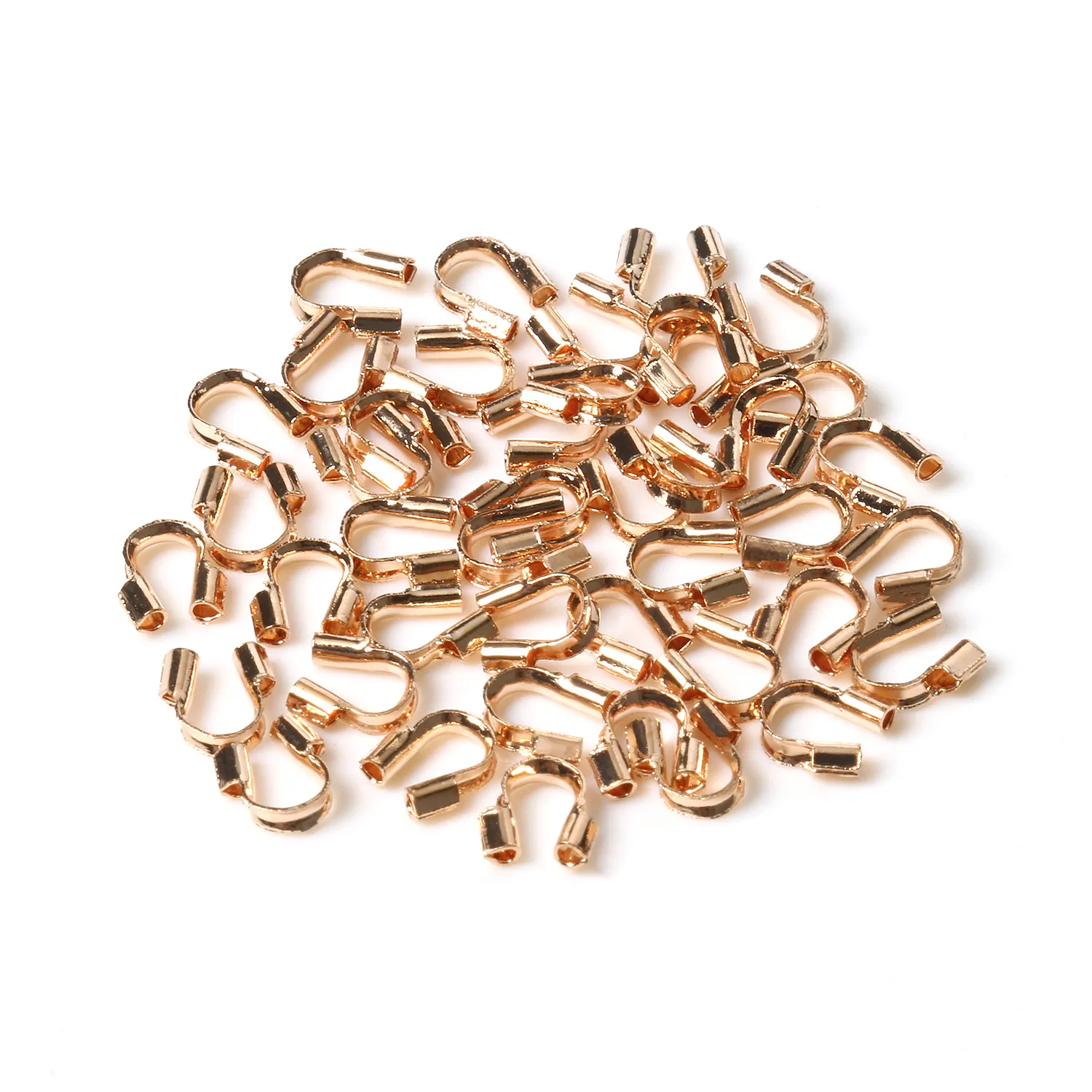 Save Big on Bulk Wire Accessories Jewelry 500pcs Wire Protectors U  Shape Wire Guards For Jewelry Making DIY Accessories, Clasps Connectors 